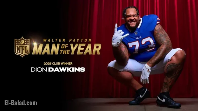 Dion Dawkins Wins Buffalo Bills’ 2025 Walter Payton Man of the Year