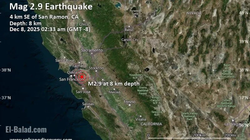 Earthquake San Ramon: Small pre-dawn tremors jolt the East Bay, no damage reported