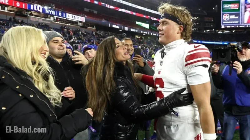 Model’s Appearance at Giants vs Patriots Sparks Jaxson Dart Romance Rumors