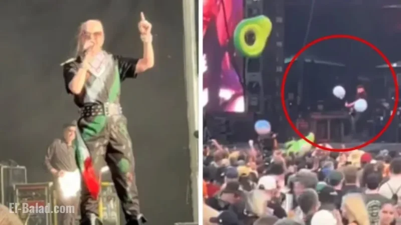 Singer Erupts on Stage with Fiery Outburst
