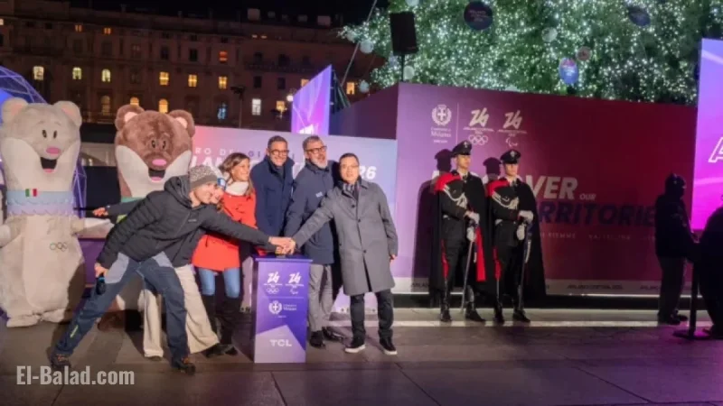 TCL Unveils Milano Cortina 2026 Symbol Tree at Piazza del Duomo