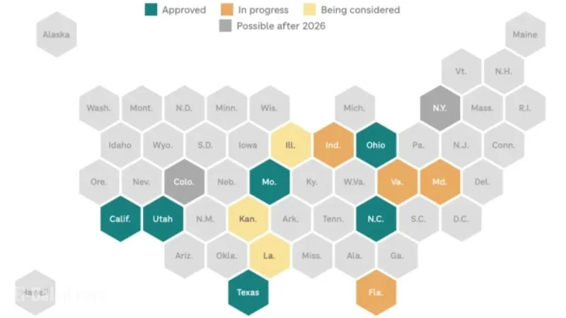 Trump and Republicans Gain Redistricting Advantage for 2026 Elections