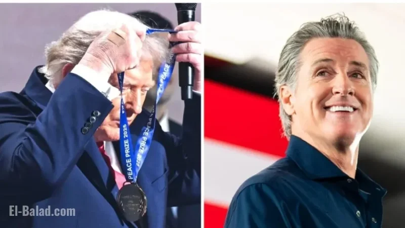 Gavin Newsom Ridicules Trump with Fabricated Peace Prize
