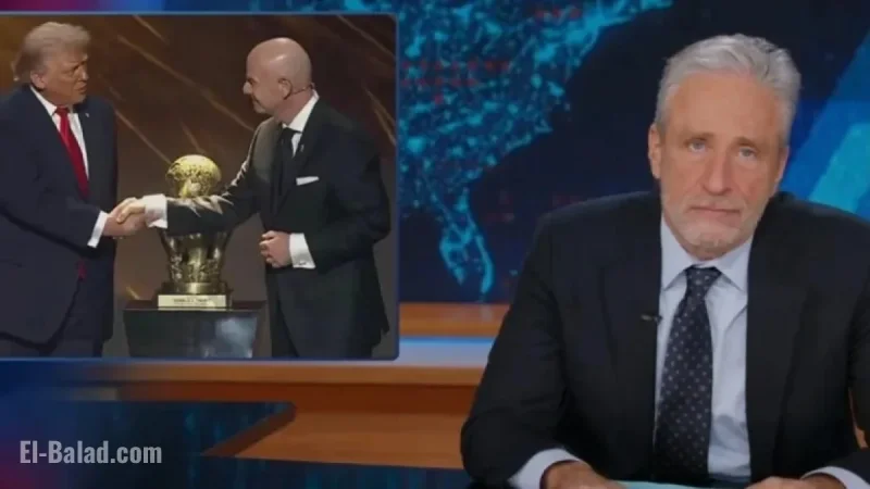 Jon Stewart Criticizes Trump for Accepting ‘Fictitious’ Peace Prize