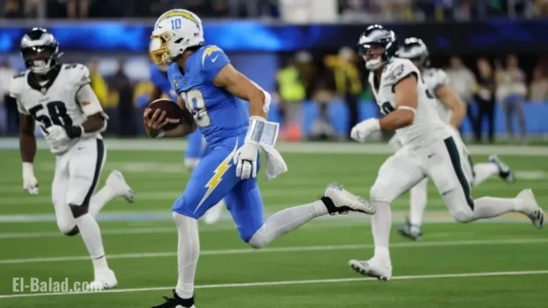 Justin Herbert Leads Chargers to Victory Over Eagles with Bold Play