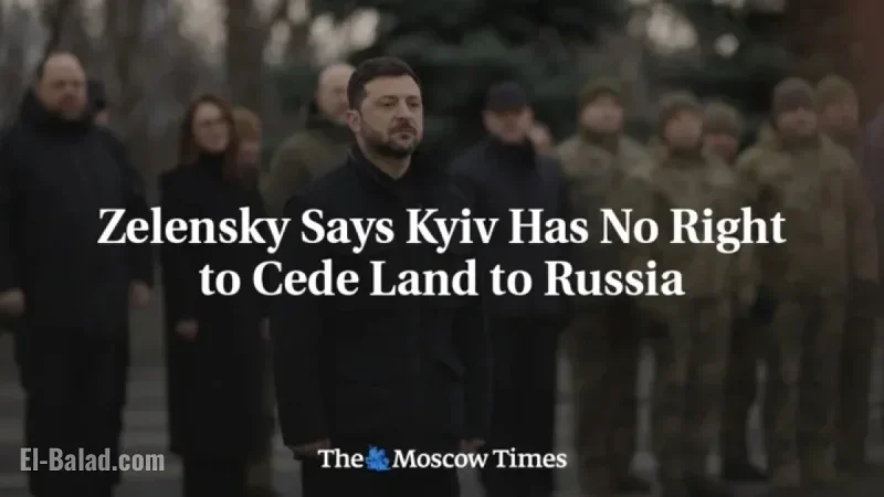 Zelensky Asserts Kyiv Cannot Surrender Territory to Russia