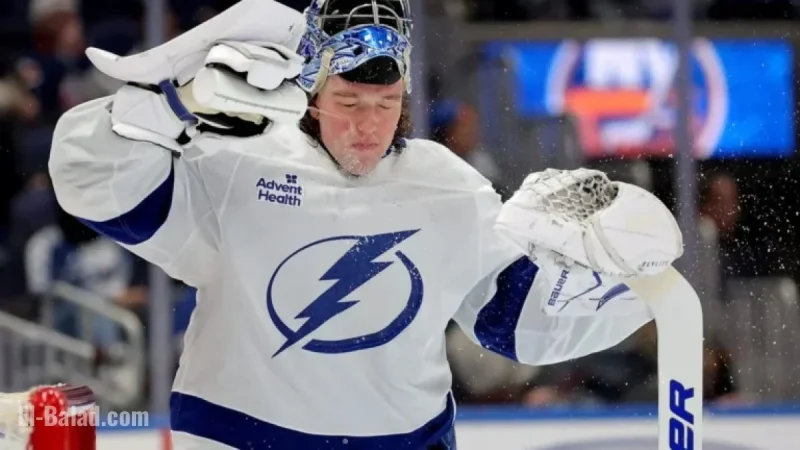 Andrei Vasilevskiy Placed on Injured Reserve by Lightning