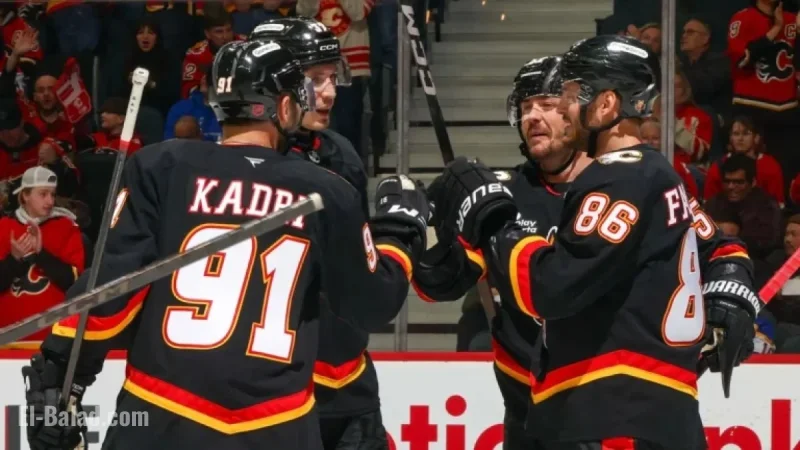Kadri Shines with 3 Points as Flames Defeat Sabres