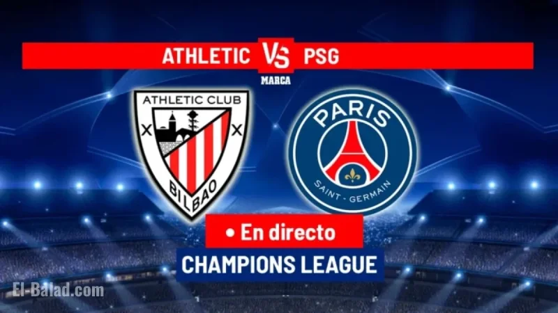 Live Champions League: PSG vs Athletic