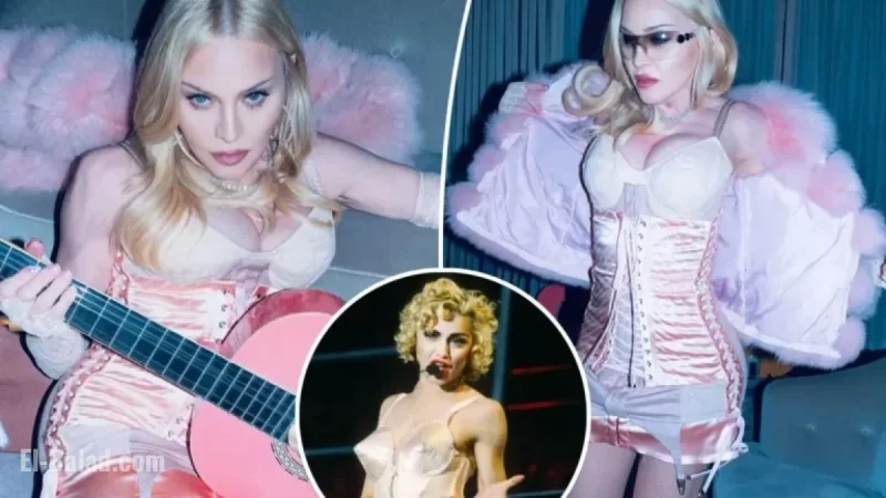 Madonna Revives ’90s Blond Ambition with Pink Satin Corset