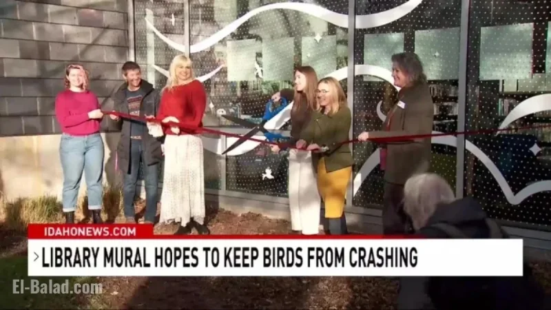 Boise Launches Bird-Safe Mural at Library to Prevent Strikes