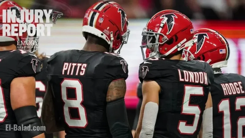 Drake London Out; Four Falcons Starters Questionable Against Buccaneers