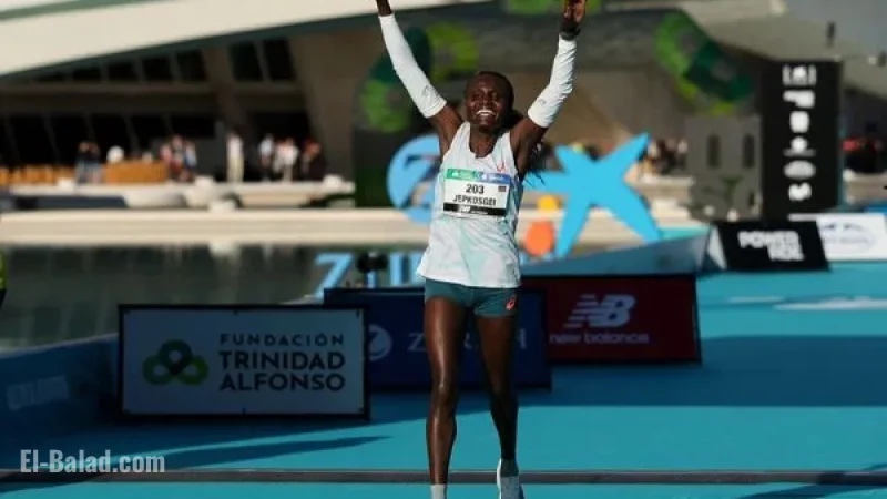 Jepkosgei Sets World-Leading Record Winning Valencia Marathon