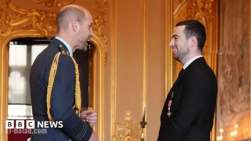 Prince William Awards MBE to Newbury Darts Star Luke Humphries