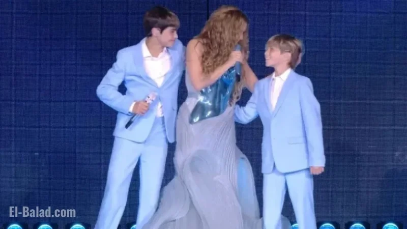 Shakira Performs with Her Children in Buenos Aires Show