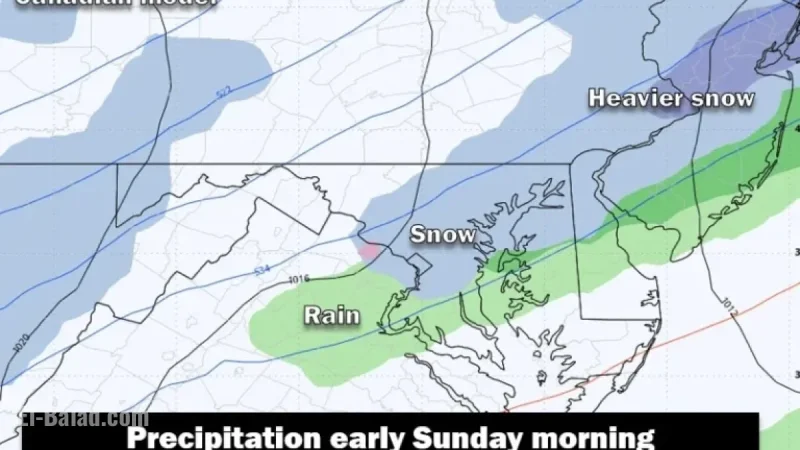 Snow Possible in D.C. Sunday as Friday Forecast Weakens