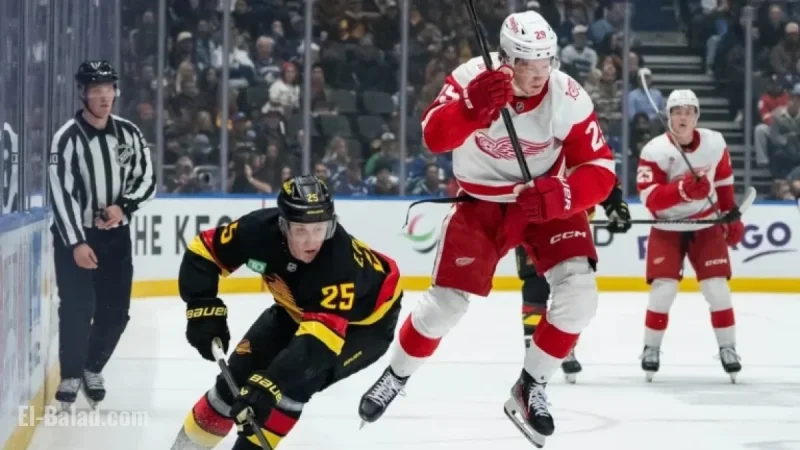 Young Red Wings Stars Danielson, Finnie, Sandin-Pellikka Propel Triumph
