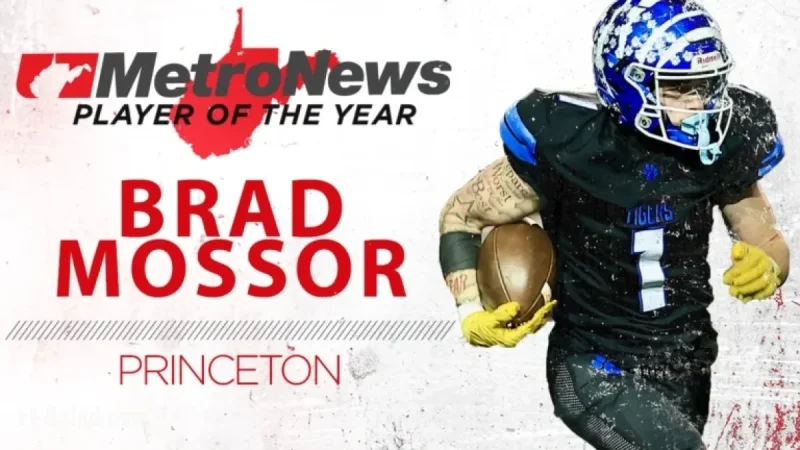 Princeton’s Brad Mossor Earns 2025 MetroNews Football Player of the Year