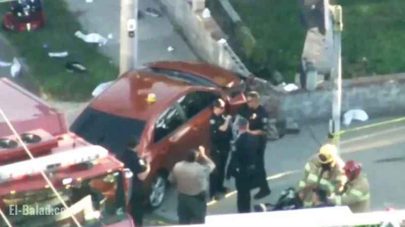 Driver Crashes on Sidewalk, Injures 7 California Track Team Students