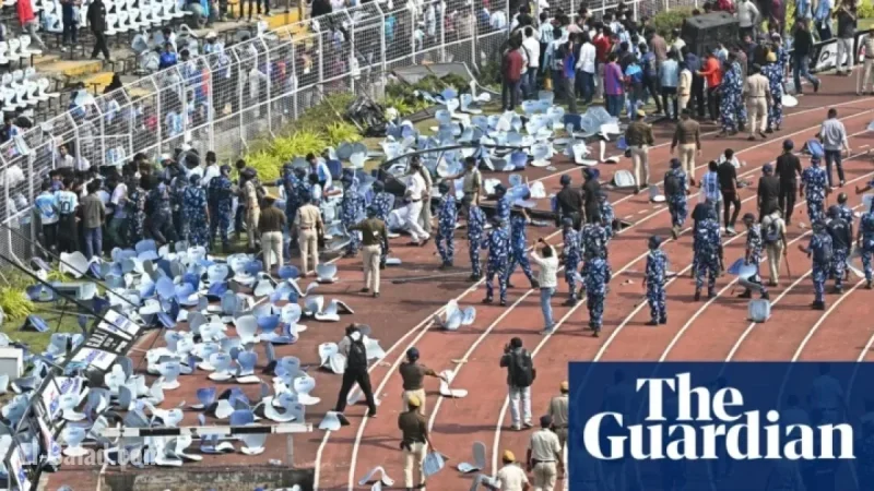 Lionel Messi’s India Tour Begins Chaotically as Fans Hurl Seats Onto Pitch
