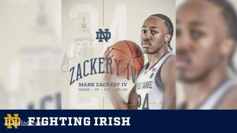 Notre Dame Welcomes Mark Zackery IV to Men’s Basketball Roster