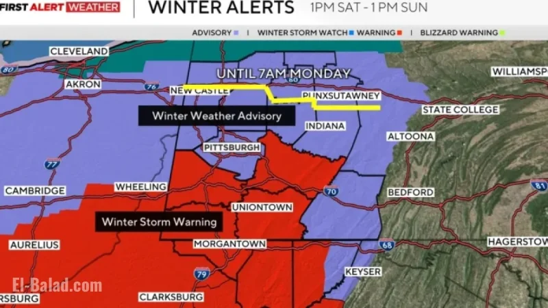 Pittsburgh Prepares for Heavy Snow and Frigid Wind Chills This Weekend