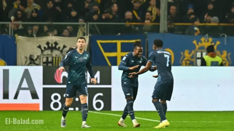 Serie A: Noslin Leads Nine-Man Lazio to 1-0 Victory Over Parma