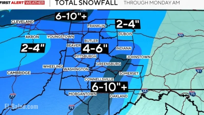 Pittsburgh Prepares for Major Snowfall and Freezing Temperatures