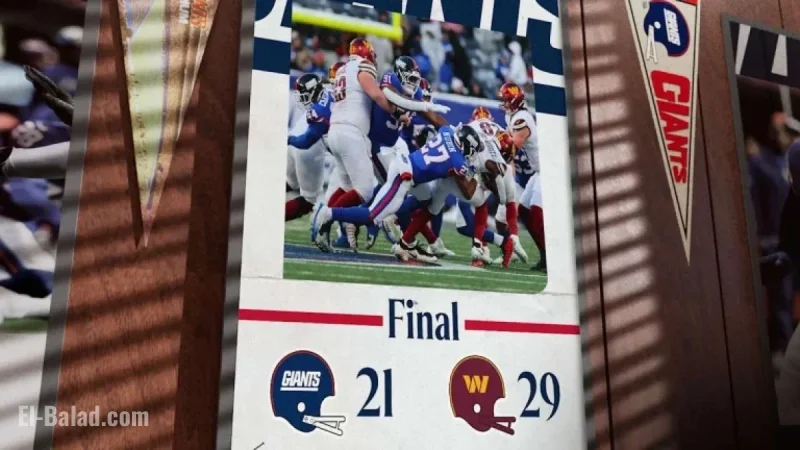 Commanders Triumph Over Giants, 29-21