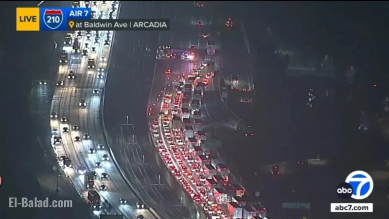 Deadly Crash Closes Multiple Lanes on 210 Freeway in Arcadia