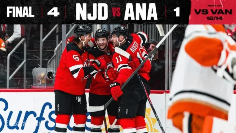 Devils Triumph Over Ducks, Ending Home Losing Streak
