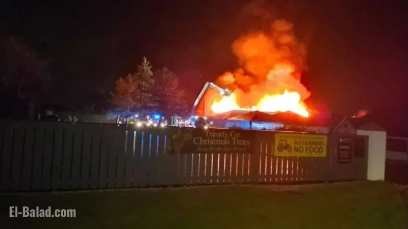 Massive Fire Engulfs and Destroys Popular Ayrshire Garden Centre