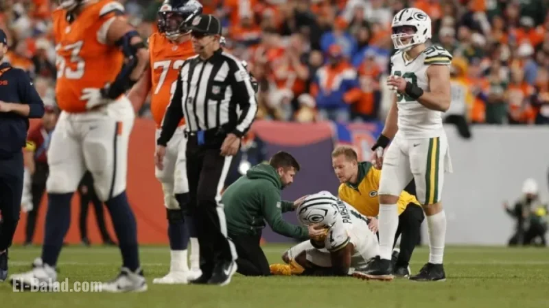 Packers’ Micah Parsons Exits Broncos Game with Knee Injury