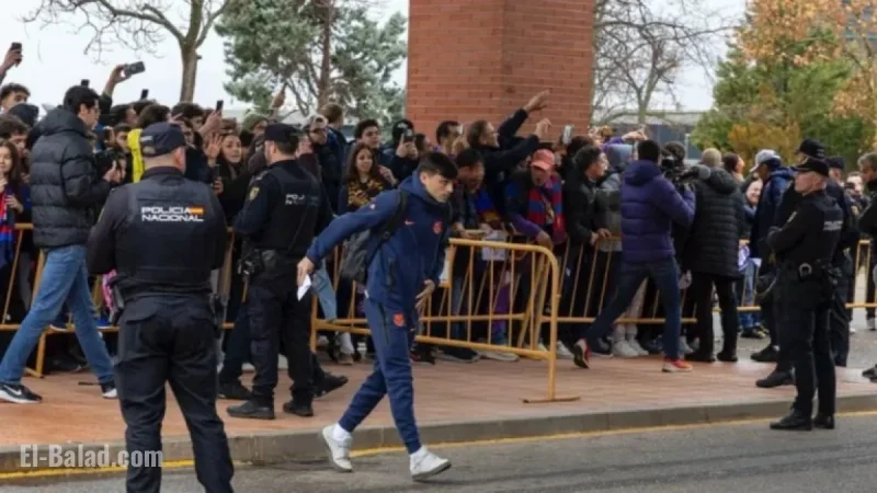 Barcelona Arrives in Guadalajara Amid Cold and Rain
