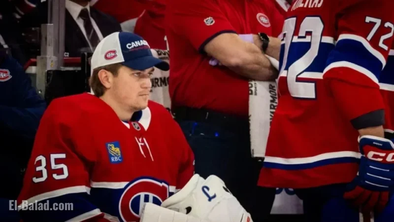Canadiens Assign Samuel Montembeault to Laval Rocket