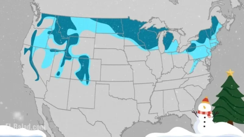 Midwest and Northeast Face Warm Spell Despite White Christmas Predictions