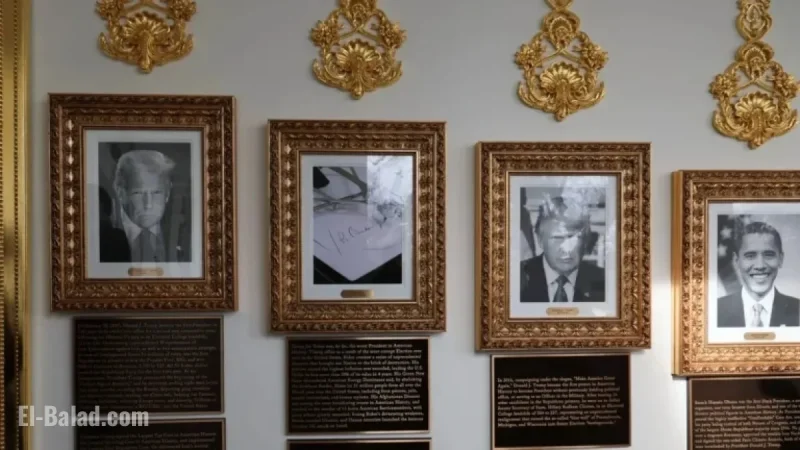 Trump Criticizes Presidential Rivals with White House Plaques