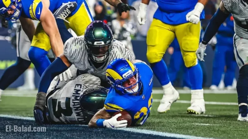 Rams’ Blake Corum Secures 1-Yard Touchdown Run Against Seahawks
