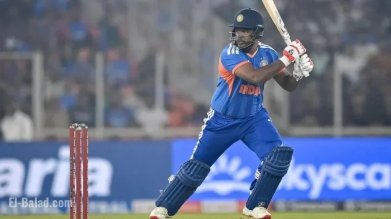 Sanju Samson Achieves 1000 T20I Runs in IND vs SA 5th Match