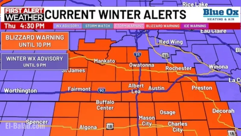 Thursday Evening Whiteout to Create Challenging Travel Conditions