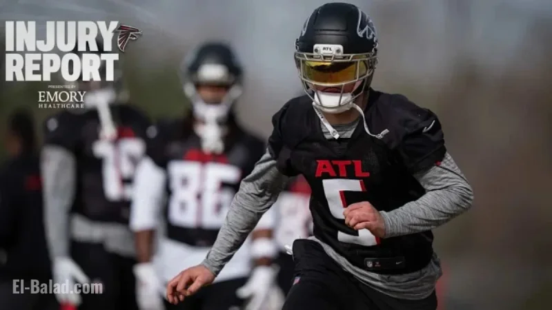 Drake London, Two Defensive Starters Questionable Against Arizona Cardinals