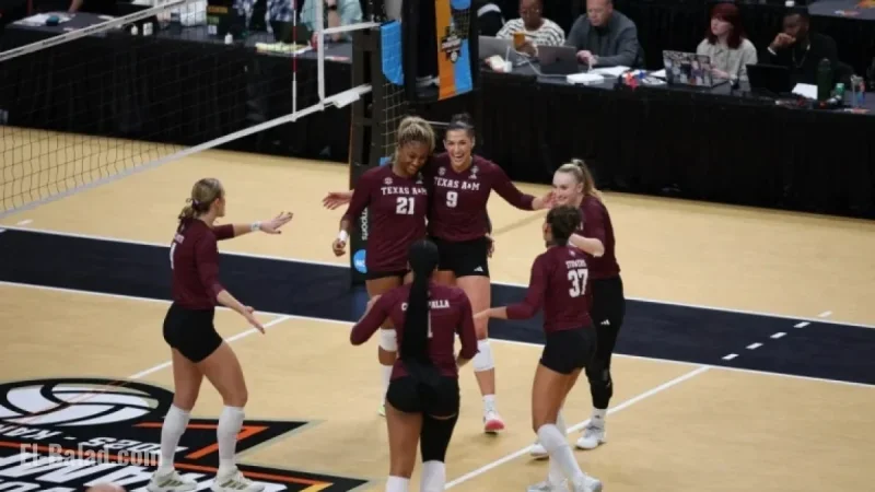 Texas A&M Volleyball Dominates Pitt with 3-Set Sweep