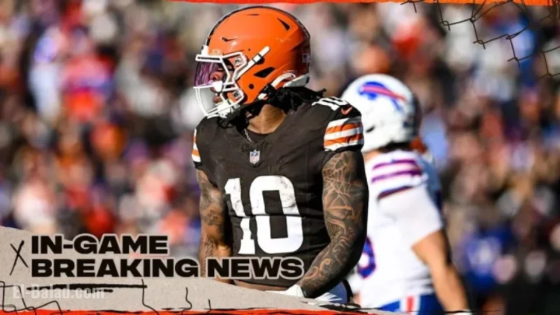 Browns’ Quinshon Judkins Exits Game Against Bills Due to Injury