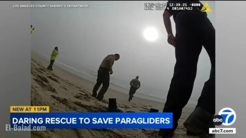 LA Deputies Save Two Paragliders from Drowning Near Malibu Coast