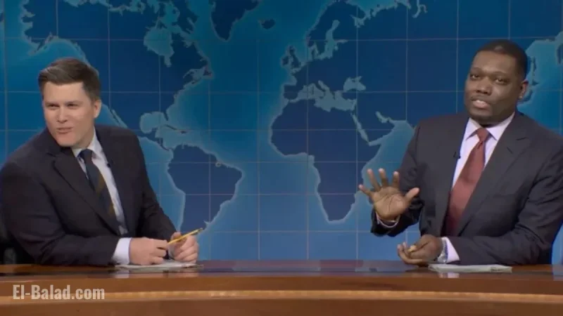 Michael Che Pranks Colin Jost with Unscripted Joke Exchange