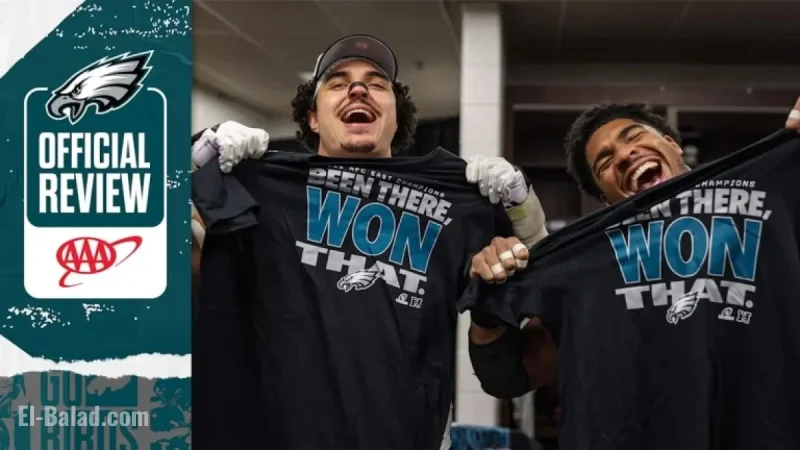 Eagles Celebrate NFC East Championship Victory