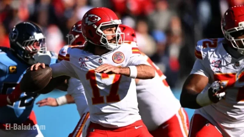 Gardner Minshew Out; Titans Lead Chiefs 16-6 in Third Quarter