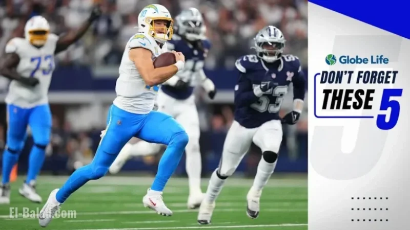 Herbert Evades Sack, Fumble: 5 Key Moments to Remember