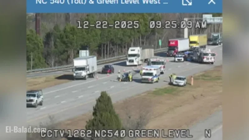 NC-540 Lanes Reopen Near Green Level Road After Crash
