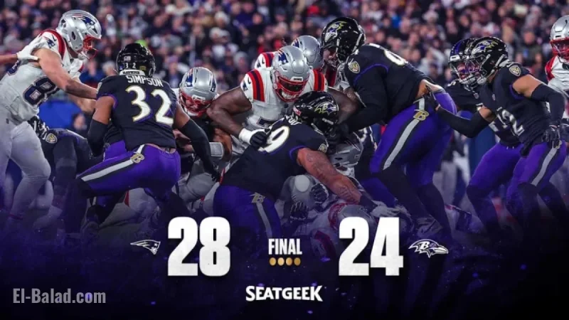 Ravens Lose Thrilling Primetime Clash to Patriots